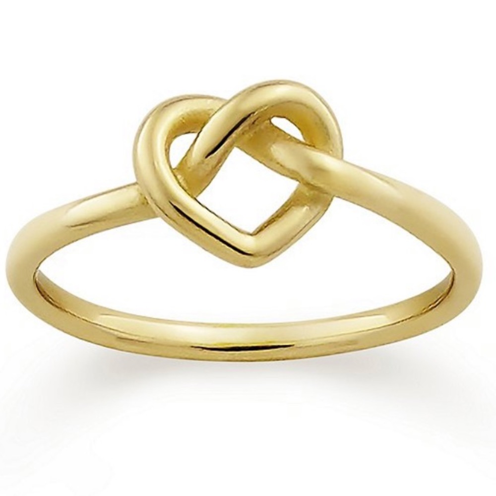 James Avery 14K Gold Heart Knot ring size 8